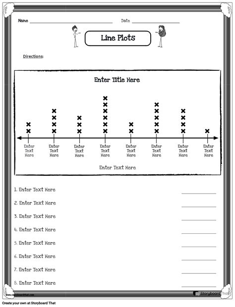Printable Line Plot Template
