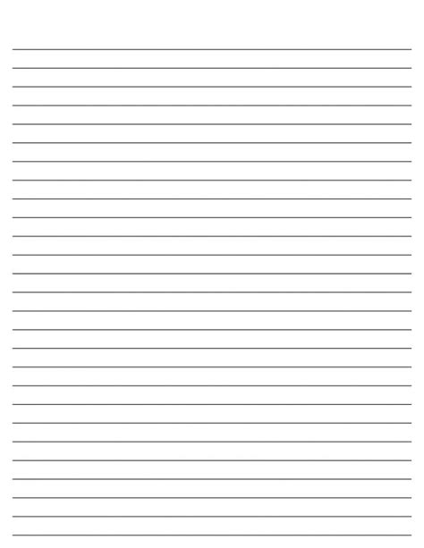 Printable Lined Paper Pdf Free