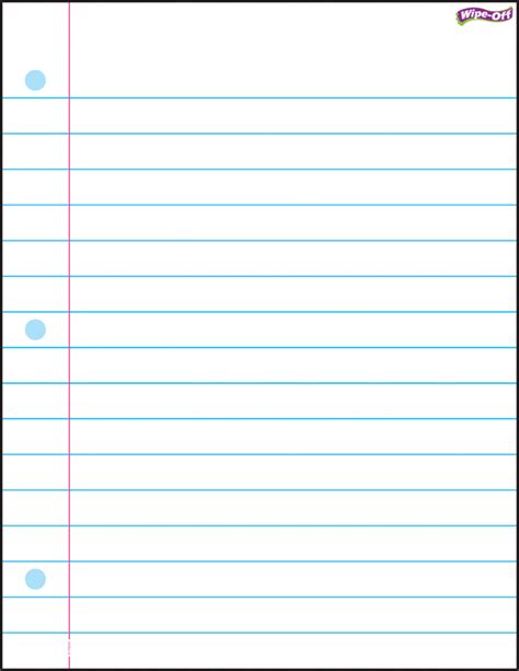 Printable Lined Paper Wide Ruled
