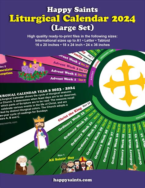 Printable Liturgical Calendar 2024