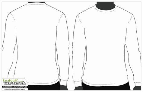 Printable Long Sleeve Shirt Template