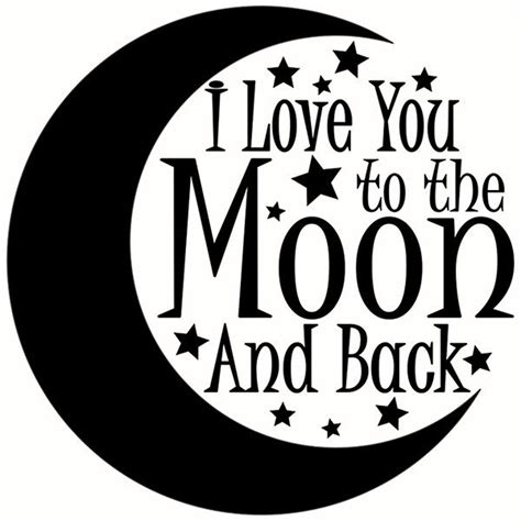 Printable Love You To The Moon And Back