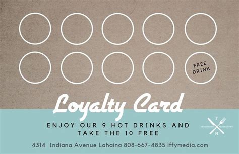 Printable Loyalty Card Template Free