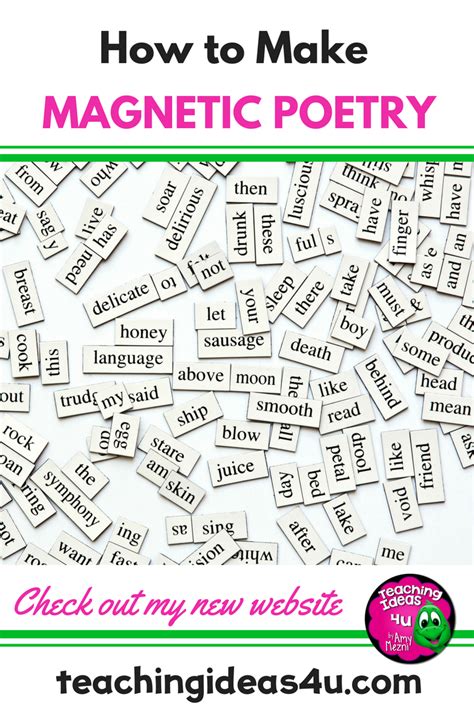 Printable Magnetic Poetry Word List Pdf