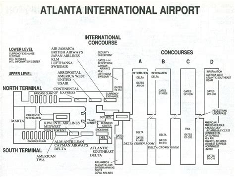 Printable Map Of Atlanta Airport