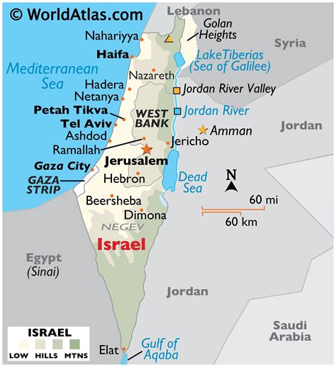 Printable Map Of Israel And Surrounding Countries