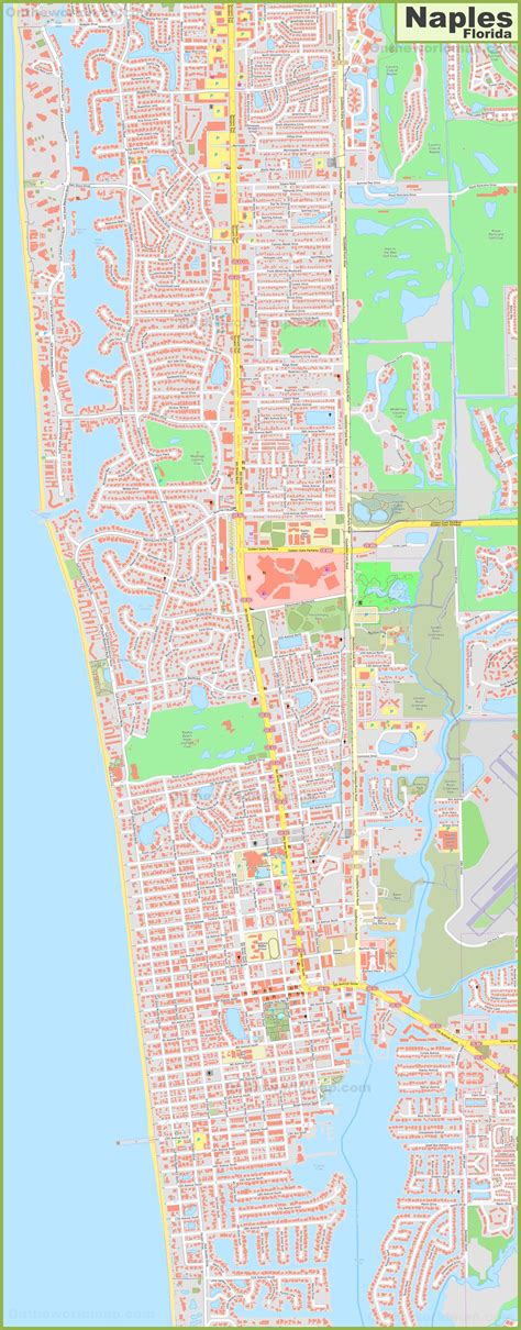 Printable Map Of Naples Florida