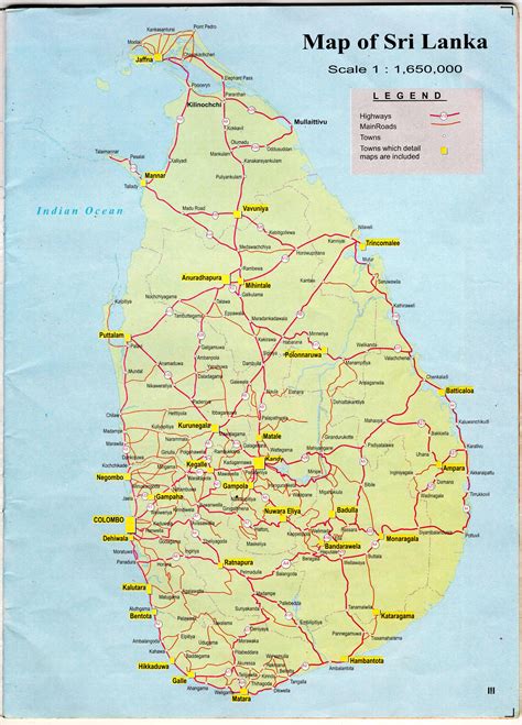 Sri Lanka Maps Printable Maps of Sri Lanka for Download