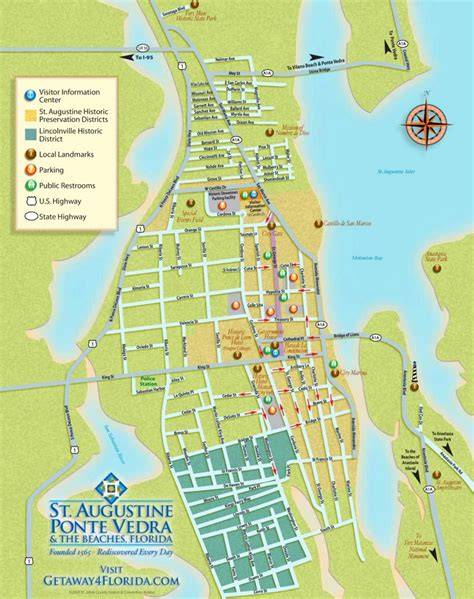 Printable Map Of St Augustine Fl
