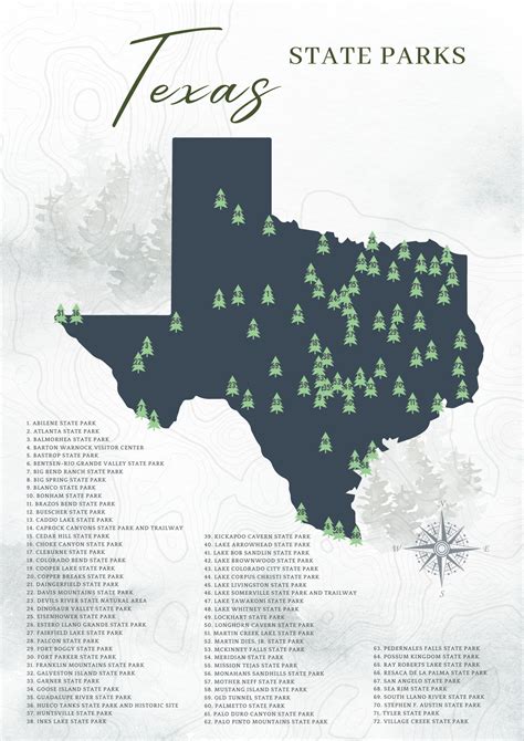 Printable Map Of Texas State Parks