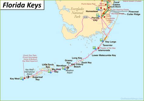 Printable Map Of The Florida Keys