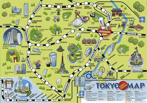 Printable Map Of Tokyo Attractions