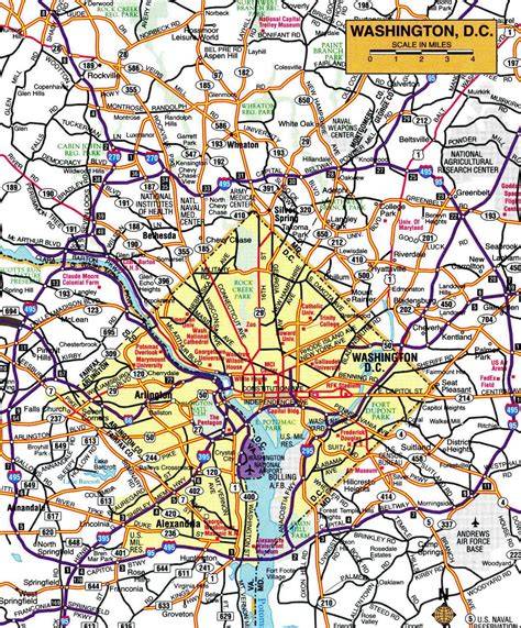 Printable Map Of Washington Dc Area