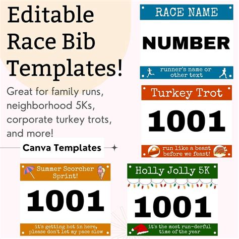 Printable Marathon Bib