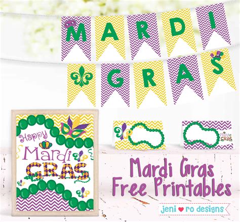 Printable Mardi Gras