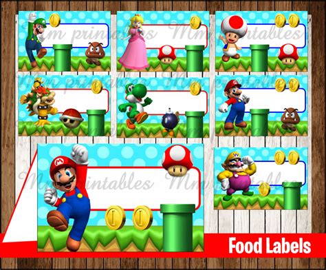 Printable Mario Labels