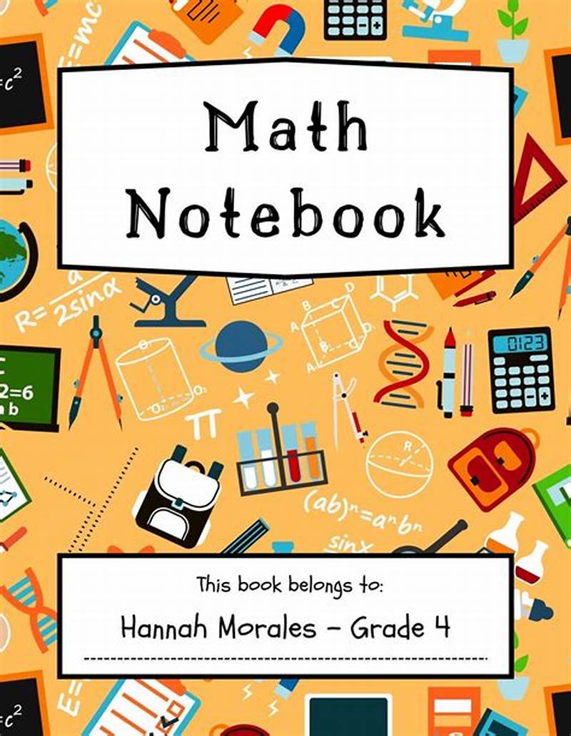Printable Math Notebook Cover