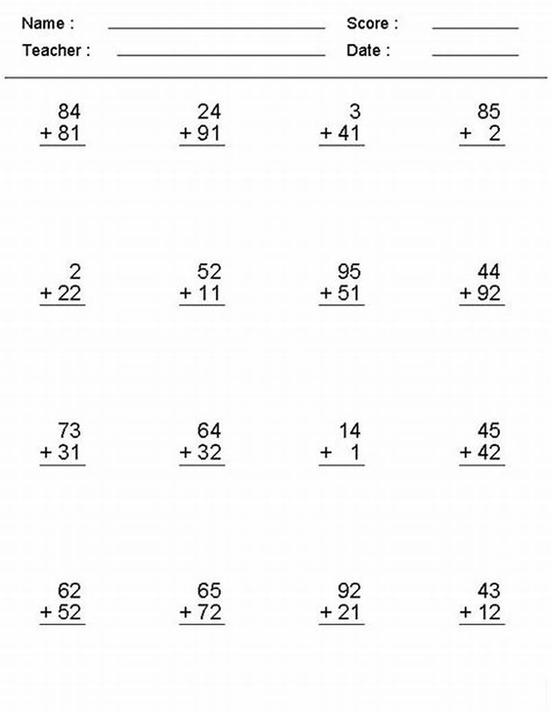 Printable Math Problems
