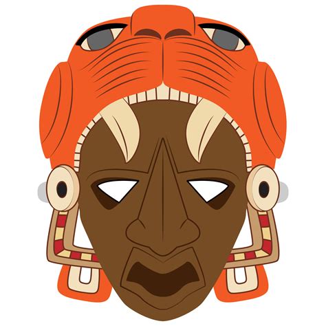 Printable Mayan Mask Template