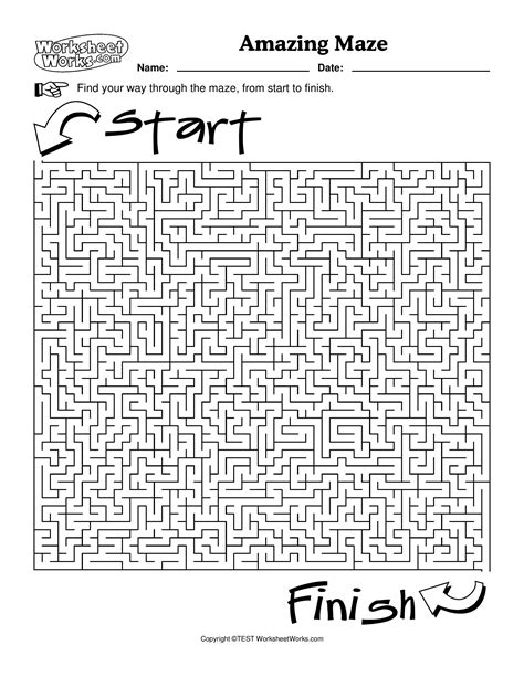 Printable Mazes For 5th Graders