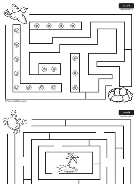 Printable Mazes For Preschoolers