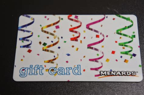 Printable Menards Gift Card