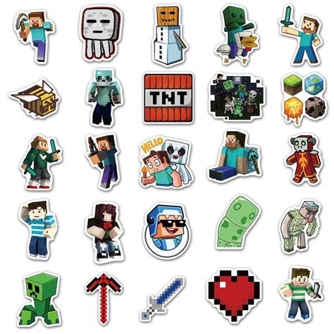 Printable Minecraft Stickers