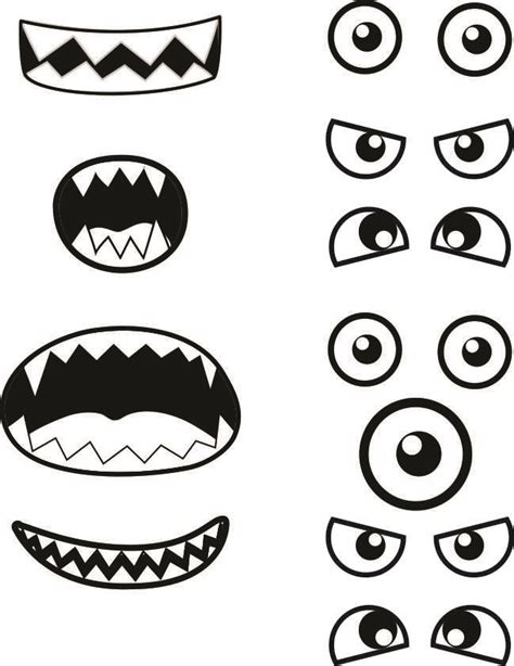 Printable Monster Faces