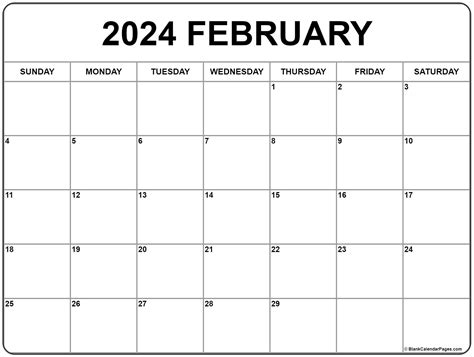 Printable Monthly Calendar 2023 February