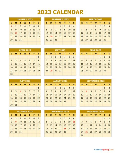 July 2023 Calendar Handy Calendars