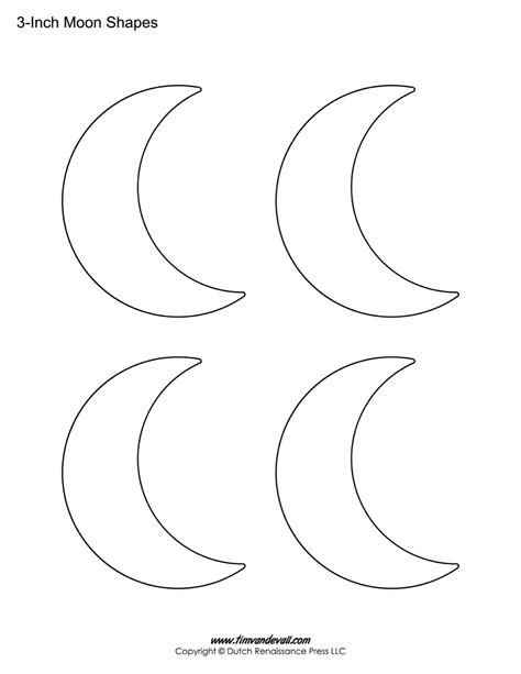 Printable Moon Outline