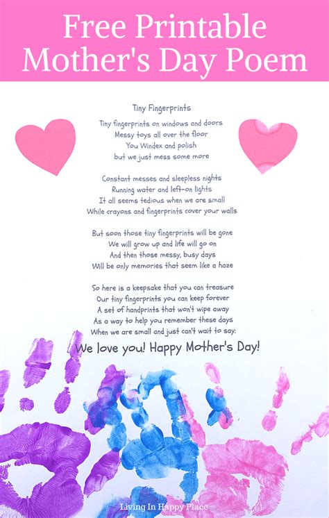 Printable Mothers Day Poems