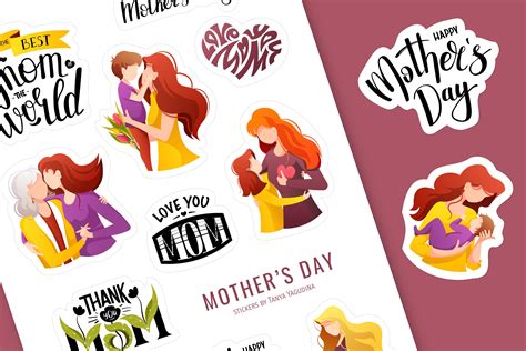 Printable Mothers Day Stickers