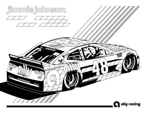 Printable Nascar Coloring Pages