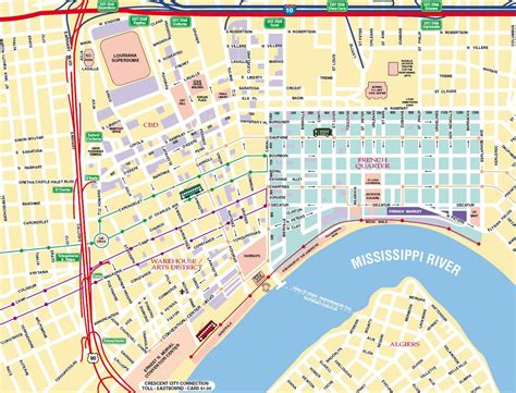 Printable New Orleans Map