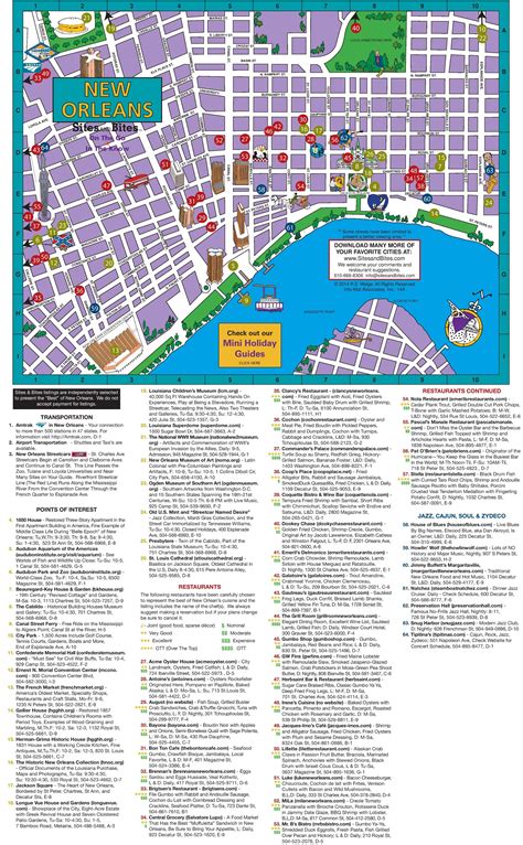 Printable New Orleans Tourist Map