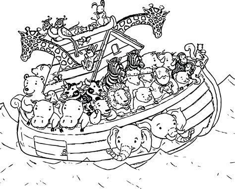 Printable Noah's Ark Coloring Page