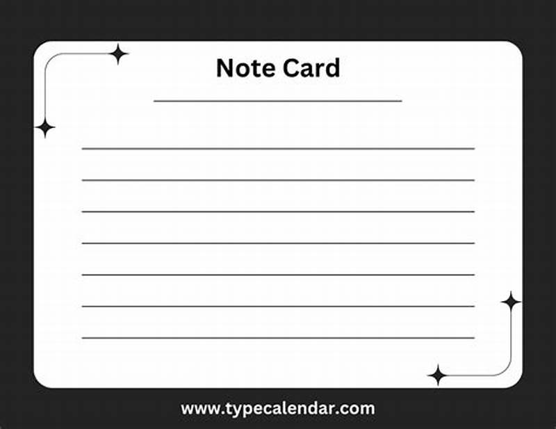 Printable Note Card