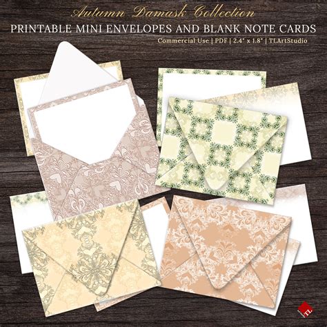 Printable Note Cards With Envelopes