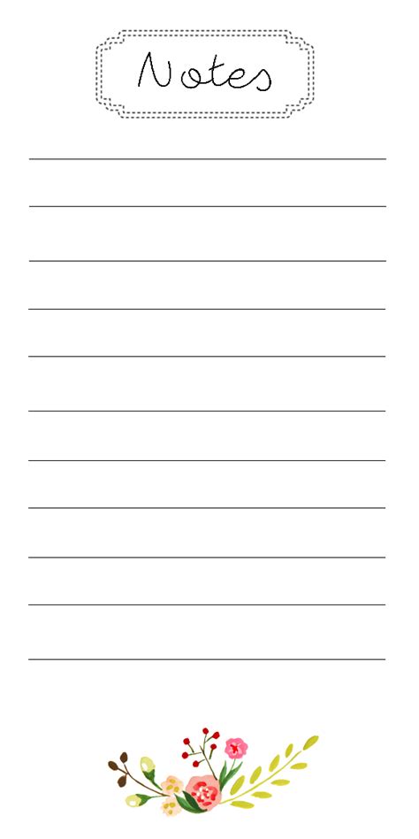 Printable Notepads