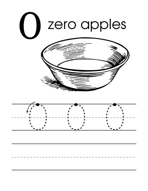 Printable Number 0 Worksheets For Preschool