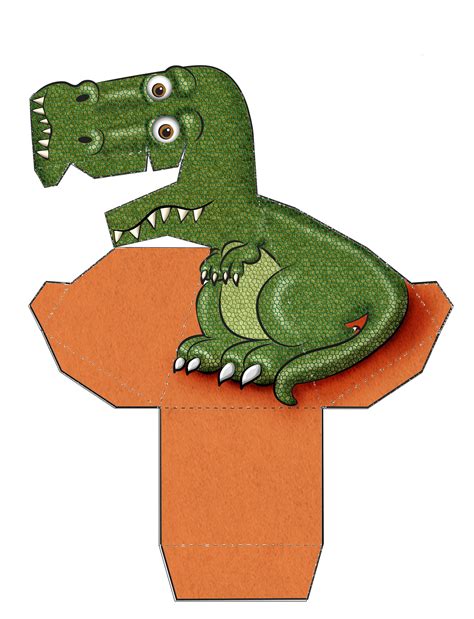 Printable Optical Illusion Dinosaur Template