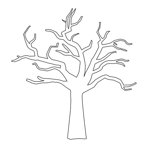 Printable Outlines Of Trees