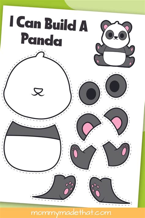 Printable Panda Craft Template