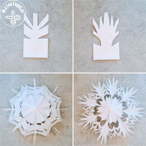 Printable Paper Bag Snowflake Template
