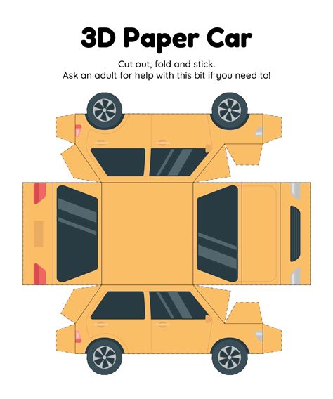 Printable Paper Car
