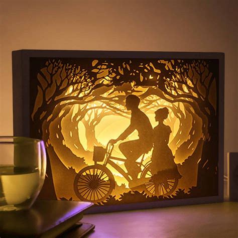 Printable Paper Cutting 3d Papercut Light Box Template