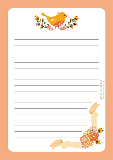 Printable Paper For Letter Writing