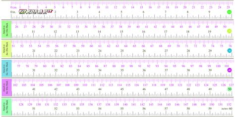 Printable Paper Tape Measure