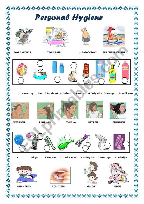 Printable Personal Hygiene Worksheets Pdf